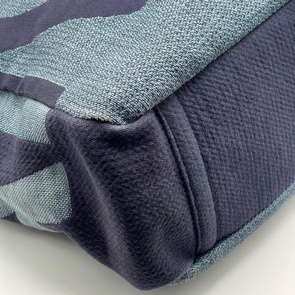 Chanel Deauville Denim Cruise Collection Large Shopper 2 Way Chain Tote Bag Rare - Picture 5 of 15